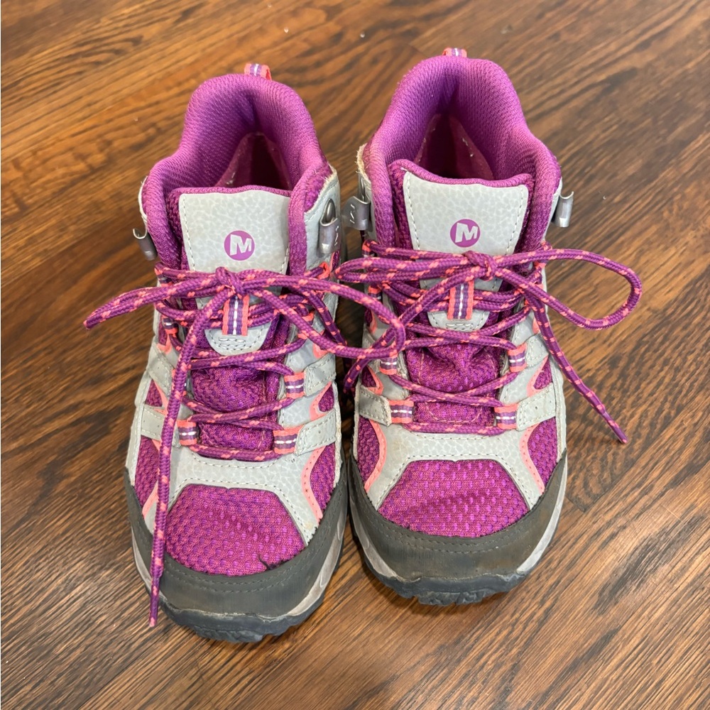 Merrel purple and gray hiking  boots